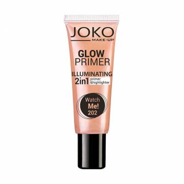 Праймер-хайлайтер для лица Joko Glow Primer Illuminating 2 in 1 Primer & Highlighter 202 Watch Me!, 25 мл Праймер-хайлайтер для лица Joko Glow Primer Illuminating 2 in 1 Primer & Highlighter 202 Watch Me!, 25 мл