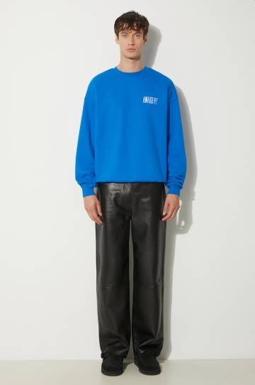 Хлопковая кофта Awake NY Awake Crewneck мужская с аппликацией SP24-CN002 Хлопковая кофта Awake NY Awake Crewneck мужская с аппликацией SP24-CN002