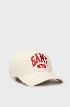 Мужская белая кепка GANT 49 ARCH BASEBALL CAP Белый ONESIZE Gant 9900261