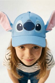 Бавовняна бейсболка Stitch - light blue