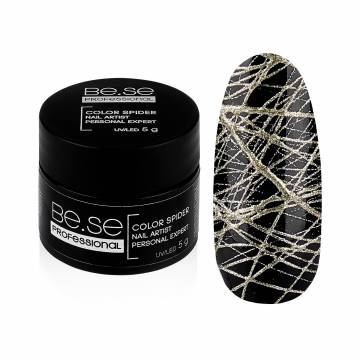 Гель-паутинка для дизайна ногтей Be.Se Professional Color 03 Золотой, 5 г Гель-паутинка для дизайна ногтей Be.Se Professional Color 03 Золотой, 5 г