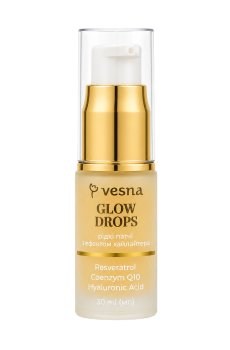 Жидкие патчи для кожи вокруг глаз и скул Vesna Glow Drops с эффектом хайлайтера, 10 мл