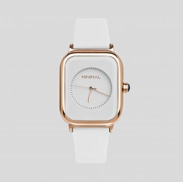 Часы Minimal КСМ-white-RG0101 Часы Minimal КСМ-white-RG0101