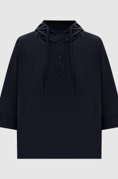 Синие худи с короткими рукавами