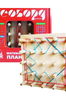 Деревянная развивающая игра Igroteco Математический планшет 5*5 (поле 15*15 см), 15.5*15*5*4.5 см, от 3 лет (900415)