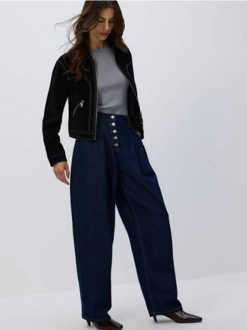 Reserved - LADIES` JEANS TROUSERS - темно-синій - 559GE-59J Reserved - LADIES` JEANS TROUSERS - темно-синій - 559GE-59J