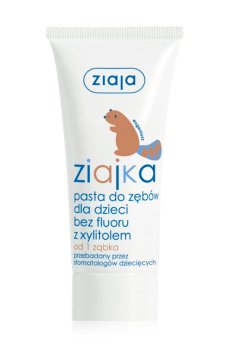 Детская зубная паста Ziaja без фтора, с ксилитом, 50 мл