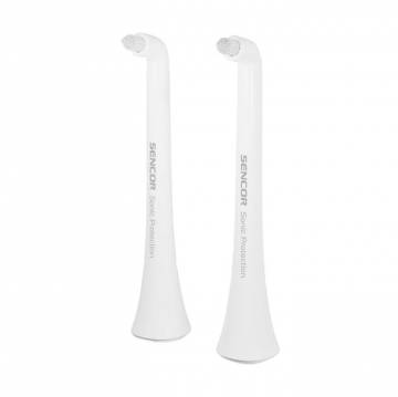 Сменные насадки для электрической зубной щетки Sencor Toothbrush Heads SOX 107 белые, 2 шт Сменные насадки для электрической зубной щетки Sencor Toothbrush Heads SOX 107 белые, 2 шт