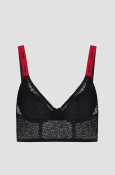 Женский черный бюстгальтер Черный XS HUGO 50510041;001