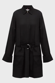 Женское черное платье SMD FLUID UTILITY SHORT DRESS Черный XS Tommy Hilfiger WW0WW42308