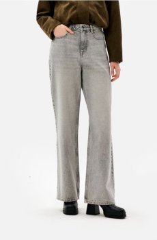 Широкі джинси - сірий