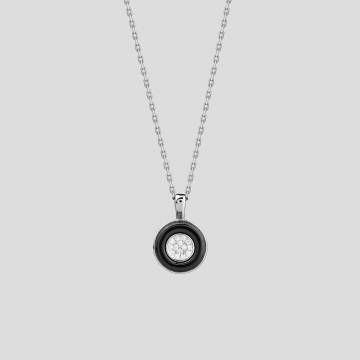 Серебряная подвеска Minimal с94-0002ч Серебряная подвеска Minimal с94-0002ч
