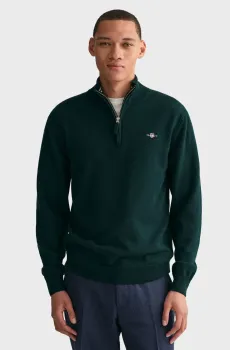 Мужская зеленая шерстяная кофта SUPERFINE Зеленый S Gant 87213