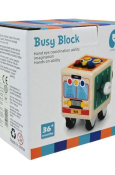 Игрушка деревянная Shantou Jinxing Бизикуб, от 3 лет, 11*11*8.5 см (C15044)