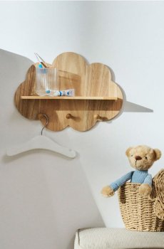 Вішак для одягу у формі хмаринки - бежевий