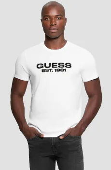 Мужская белая футболка Белый S Guess M5RI50.K9RM1;G011