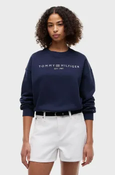 Женский темно-синий свитшот CORP LOGO Синий M Tommy Hilfiger WW0WW47831