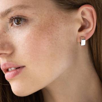 Серьги "Риск" в белом золоте с06994 Серьги "Риск" в белом золоте с06994