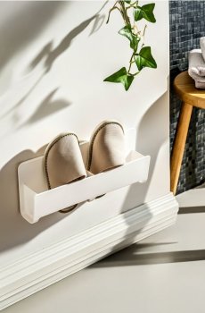 Настінний тримач для капців - білий