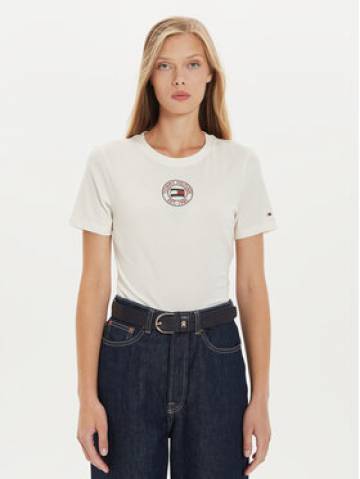 Tommy Hilfiger Футболка Nautical Graphic WW0WW43652 Білий Slim Fit Tommy Hilfiger Футболка Nautical Graphic WW0WW43652 Білий Slim Fit