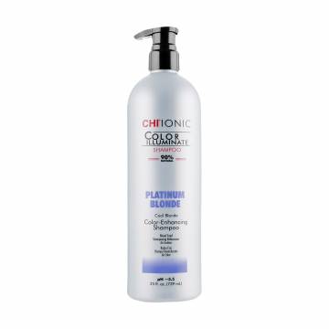 Уценка! Оттеночный шампунь для волос CHI Ionic Color Illuminate Shampoo Platinum Blonde, 739 мл Уценка! Оттеночный шампунь для волос CHI Ionic Color Illuminate Shampoo Platinum Blonde, 739 мл