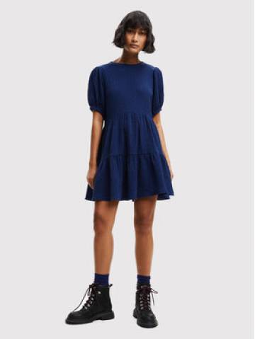 Desigual Повсякденна сукня Luna 22WWVW73 Cиній Regular Fit Desigual Повсякденна сукня Luna 22WWVW73 Cиній Regular Fit