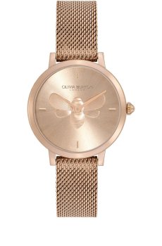 OLIVIA BURTON LONDON Women Brand Logo Patterned Dial Stainless Steel Watch 24000020