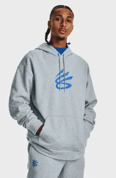 Мужское серое худи Curry Big Splash PO Hoodie Серый S Under Armour 1374298-465