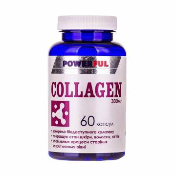 Коллаген Краса та здоровя Powerful Collagen 300 мг, 60 капсул