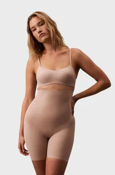 Женские бежевые моделирующие шорты SCULPTED FIRM MICRO BRIEF Бежевый M Calvin Klein LV00QF8175