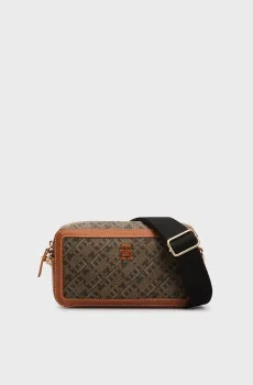 Женская сумка с узором TH MONOPLAY LEATHER CAMERA BAG Разноцветный ONESIZE Tommy Hilfiger AW0AW16442