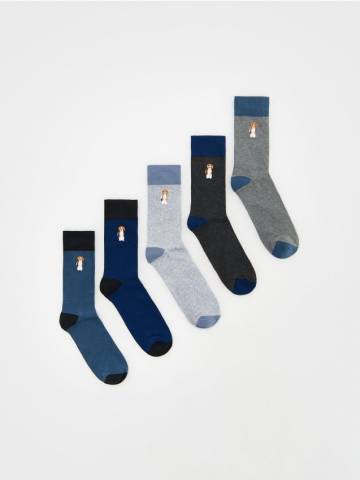 Reserved - Шкарпетки, 5 пар - steel blue - 840CS-95X Reserved - Шкарпетки, 5 пар - steel blue - 840CS-95X