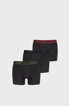 Мужские черные боксеры (3 шт) Черный XL Levi’s® 905045001;029