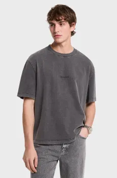 Мужская серая футболка JERSEY GD BOXY TEE Серый S Michael Kors CS552H636A
