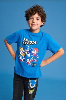 Футболка Sonic the Hedgehog - морська хвиля