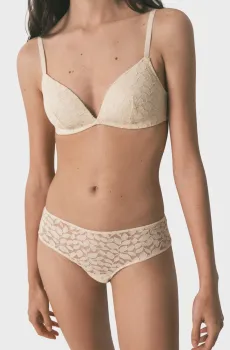 Женские бежевые трусики Бежевый S womensecret 4213734