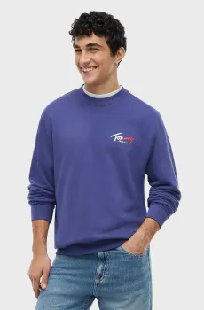 Мужской фиолетовый свитшот REG ENTRY SIGN CNCK EXT Фиолетовый L Tommy Jeans DM0DM23116