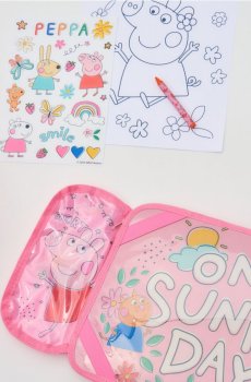 Творчий набір з розмальовками та наліпками 19 pack Peppa Pig - рожевий