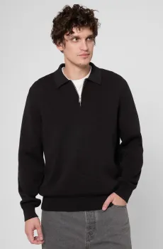 Мужское черное поло Черный L HUGO 50546871;001