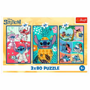 Пазли Trefl Lilo and Stitch Світ Cтіча 3 в 1 (34885)