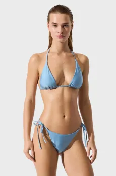 Женские голубые трусики от купальника KARL CHEEKY TANGA Голубой M Karl Lagerfeld A3W46010