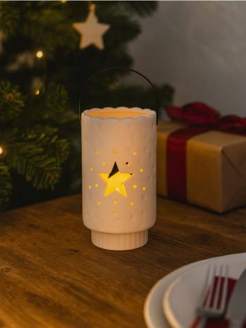 Святковий підсвічник - білий