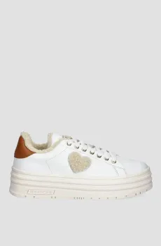 Женские белые сникерсы Белый 36 Moschino JA15366G0L.IAR;10A