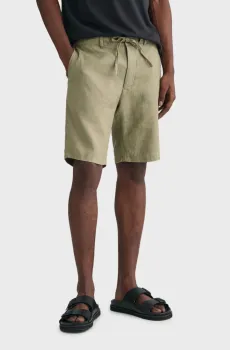 Мужские оливковые льняные шорты RELAXED LINEN DS Оливковый S Gant 205073