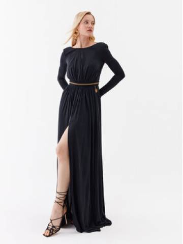 Elisabetta Franchi Вечірня сукня AB-456-32E2-V780 Чорний Slim Fit Elisabetta Franchi Вечірня сукня AB-456-32E2-V780 Чорний Slim Fit