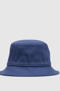 Синяя панама с льном с логотипом