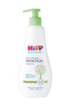 Детский гель для купания HIPP Babysanft Sensitive для тела и волос, 400 мл