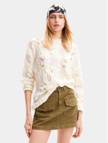 Desigual Светр Milano 24SWJF23 Écru Regular Fit Desigual Светр Milano 24SWJF23 Écru Regular Fit