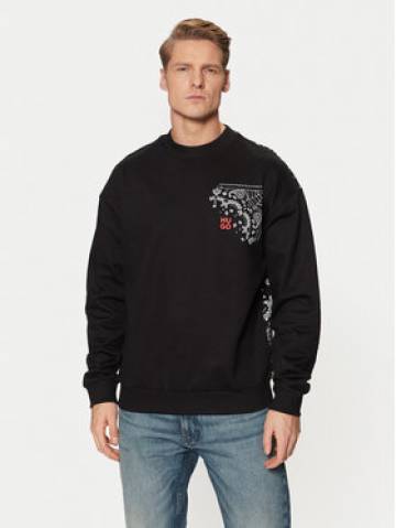 HUGO Світшот Derumkek 50532094 Чорний Relaxed Fit HUGO Світшот Derumkek 50532094 Чорний Relaxed Fit
