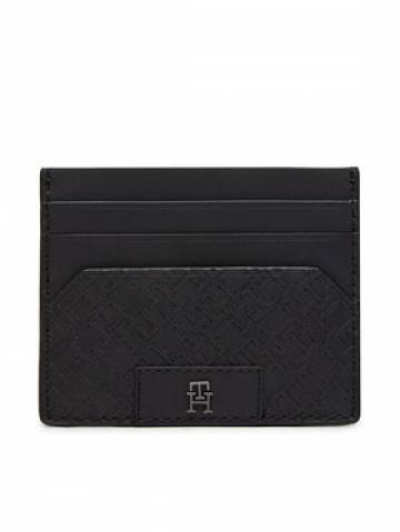 Tommy Hilfiger Чохол для кредиток Th Monogram Cc Holder AM0AM12169 Чорний Tommy Hilfiger Чохол для кредиток Th Monogram Cc Holder AM0AM12169 Чорний